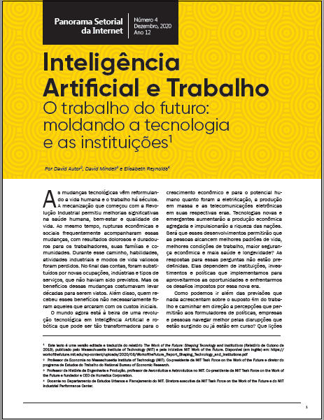 Ano XII - N. 4 - Inteligência Artificial e Trabalho